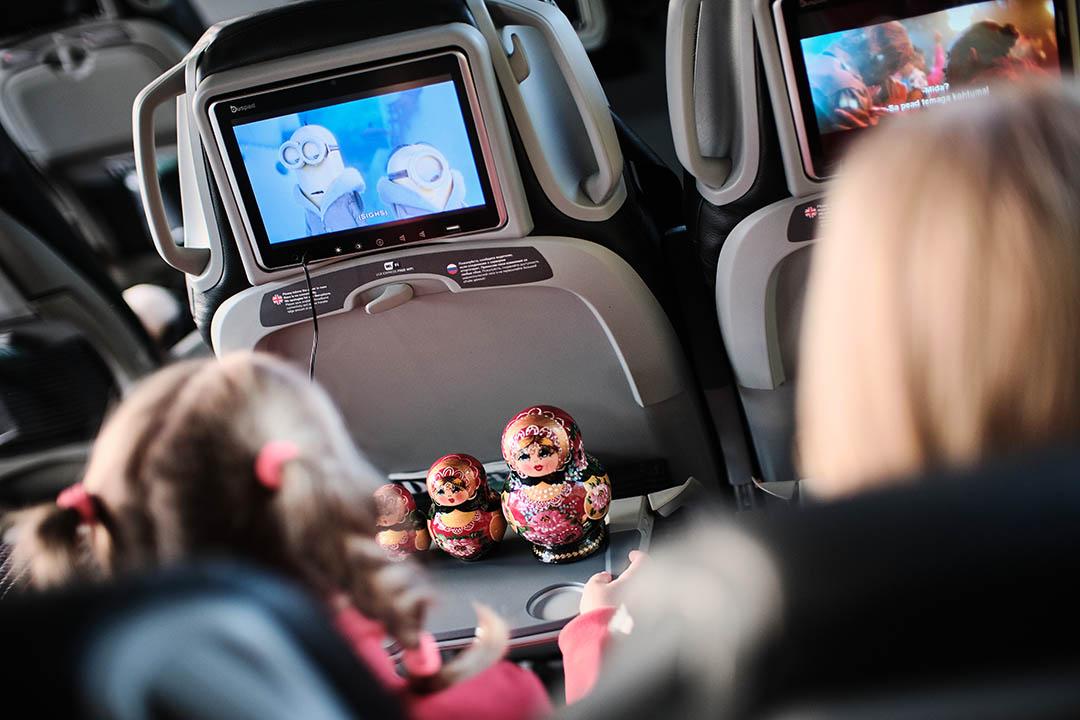 Cartoons in Lux Express media screens