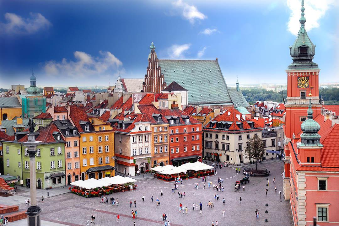 Warsaw – Square with people